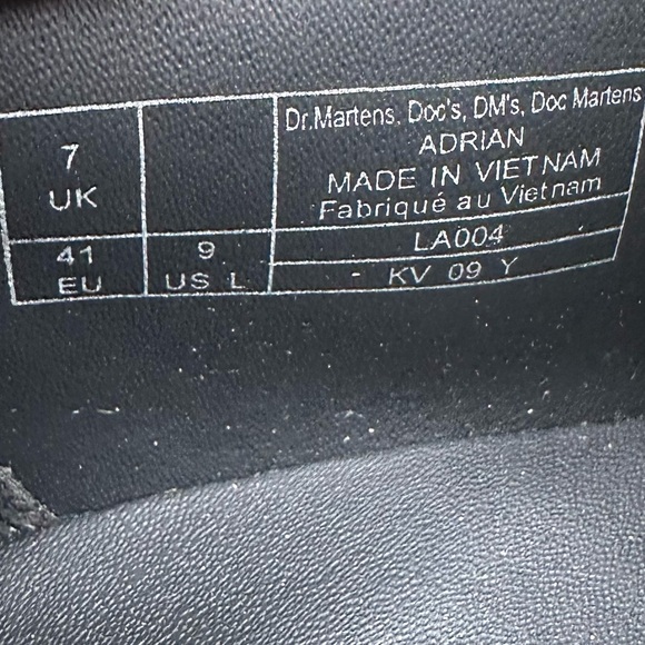 DR MARTEN Adrian Loafers Leather Tassel Khaki Green Size 9 Women's - Picture 9 of 9